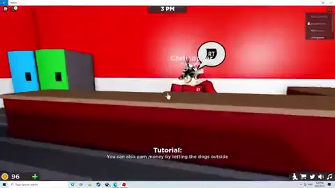 Pet Store Tycoon player following the Walk to the food store tutorial through the shop