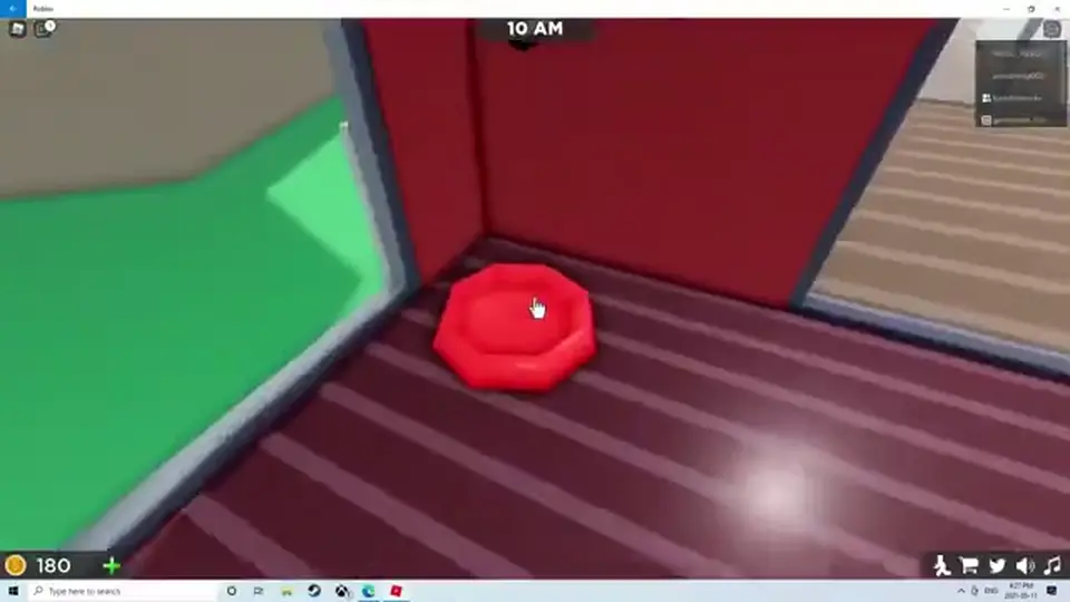 Pet Store Tycoon red octagon food bowl on the cat-room floor