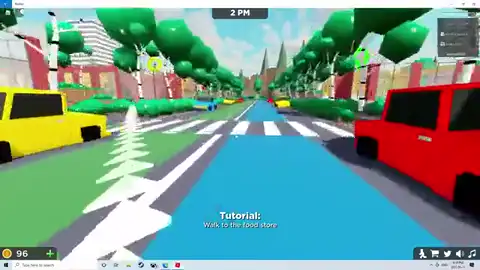 Pet Store Tycoon player walking a dog in the shop with a care prompt on screen